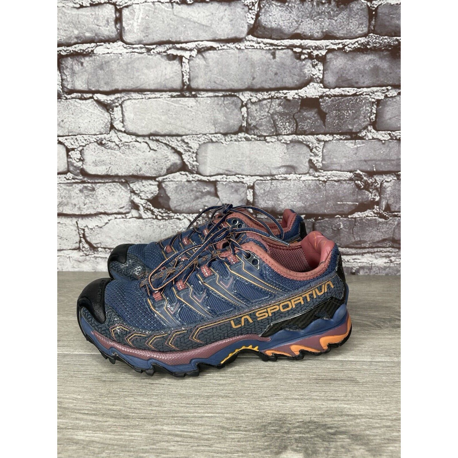 La Sportiva La Sportiva Ultra Raptor II Blue Mesh Trail Denim Rouge Hiki Size US 6 / IT 36 - 17 Thumbnail