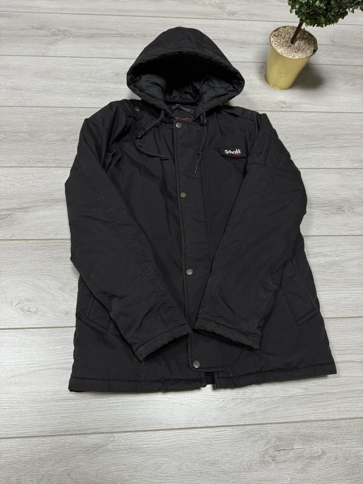 Schott Schott army type U USA long bomber parka jacket zip Size US S / EU 44-46 / 1 - 7 Thumbnail