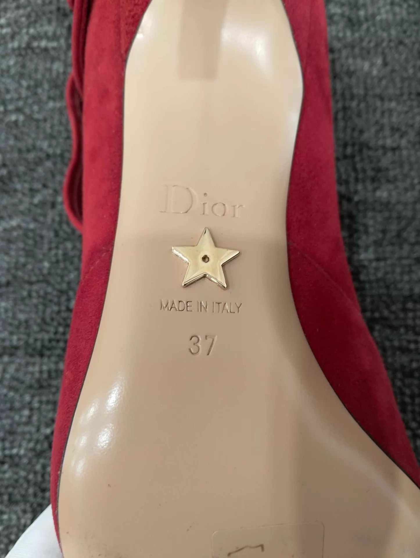 Dior DIOR red pointed toe heels size 37 Size US 6 / IT 36 - 8 Thumbnail