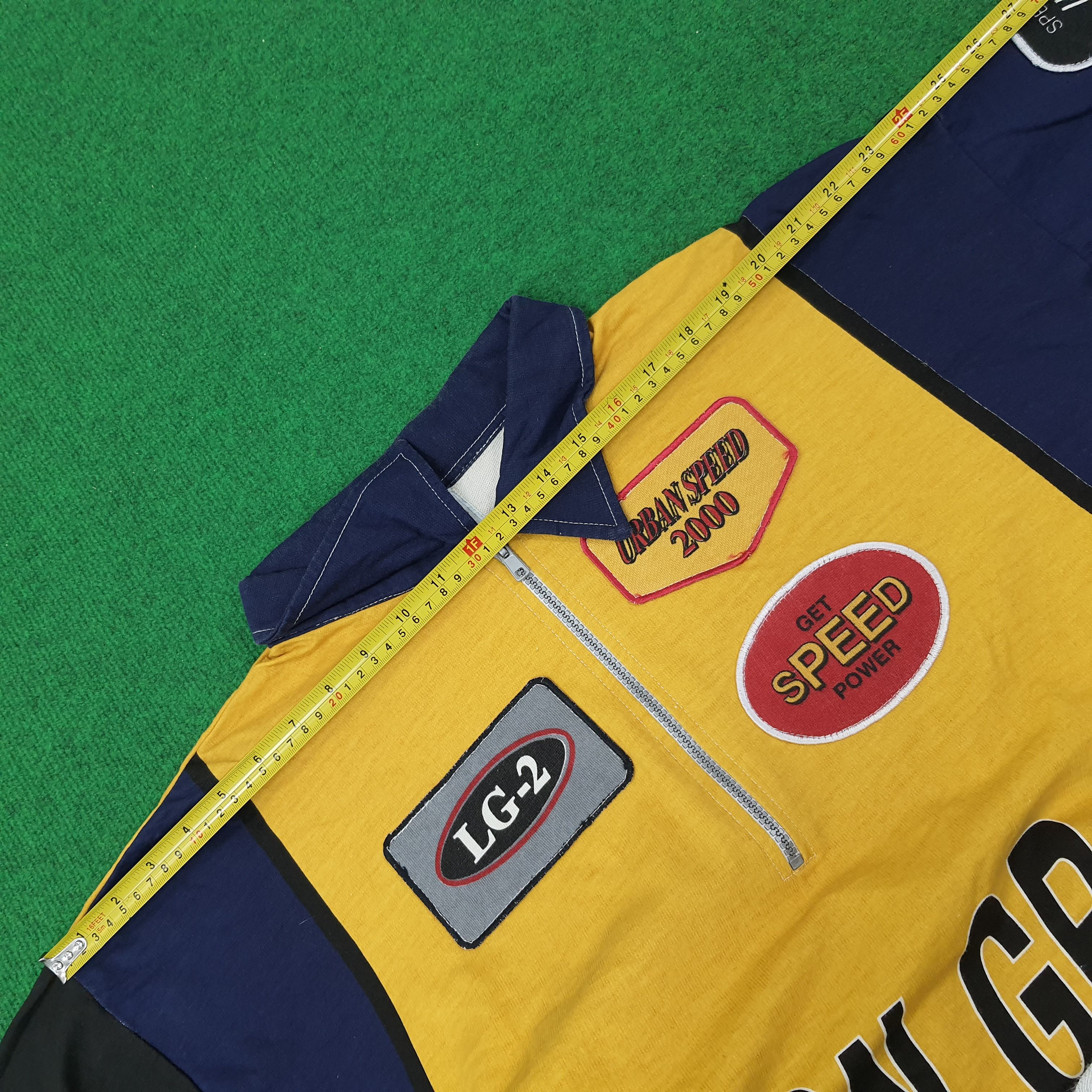 Designer × Vintage Vintage Lemongrass Half Zipper Designer Polo Shirt C222N16 Size XXL / US 16-18 / IT 52-54 - 7 Thumbnail