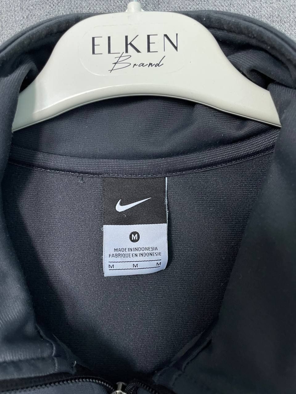 Nike × Vintage Vintage Nike Y2K Black Drill Track Jacket Size US M / EU 48-50 / 2 - 8 Thumbnail
