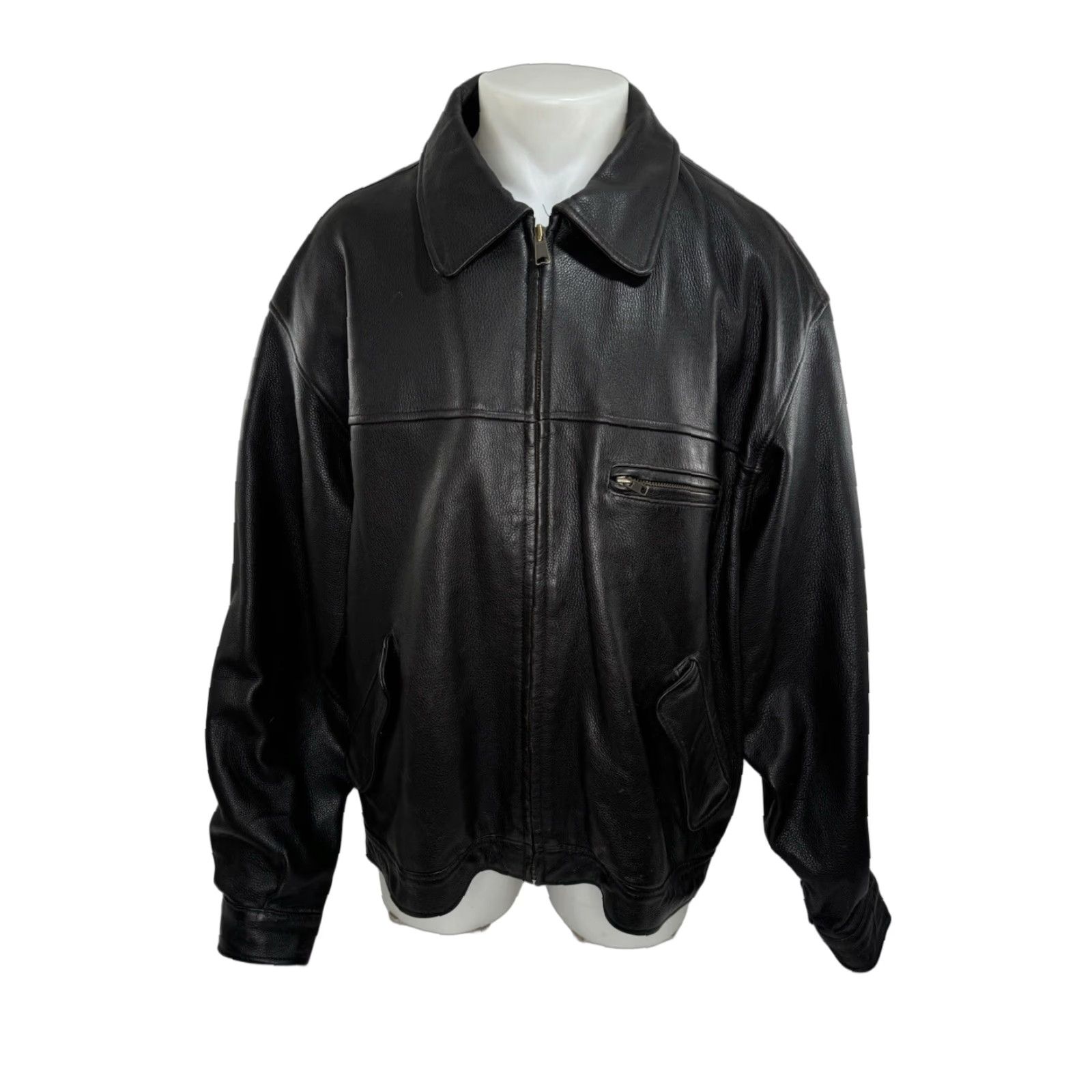 Eddie Bauer EDDIE BAUER JOURNEYMAN LEATHER XL Bomber Jacket Heavy Duty Flight Jacket Mens Size US XL / EU 56 / 4 - 1 Thumbnail