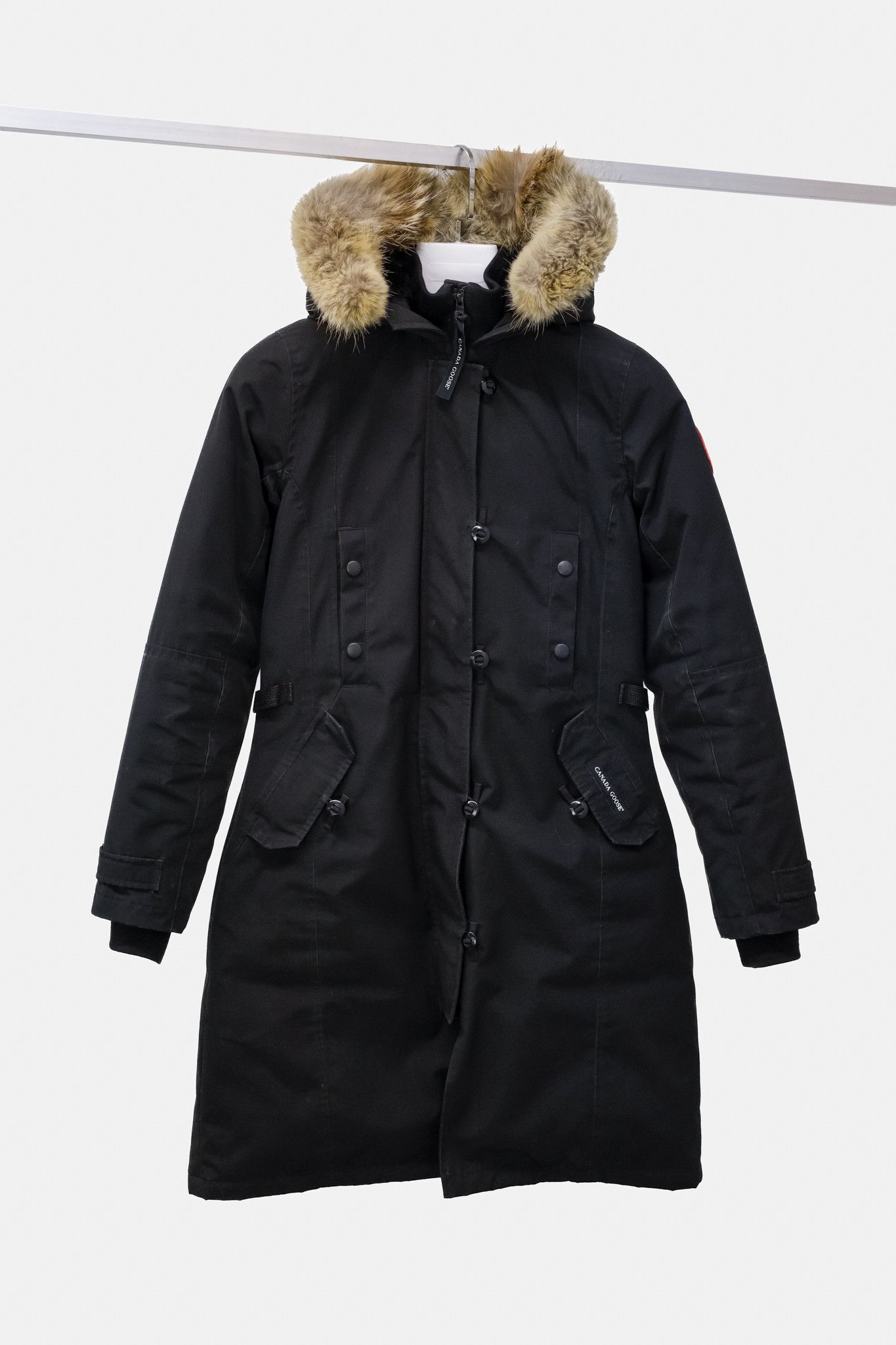 image of Canada Goose Black Kensington Parka, Women's (Size XS)