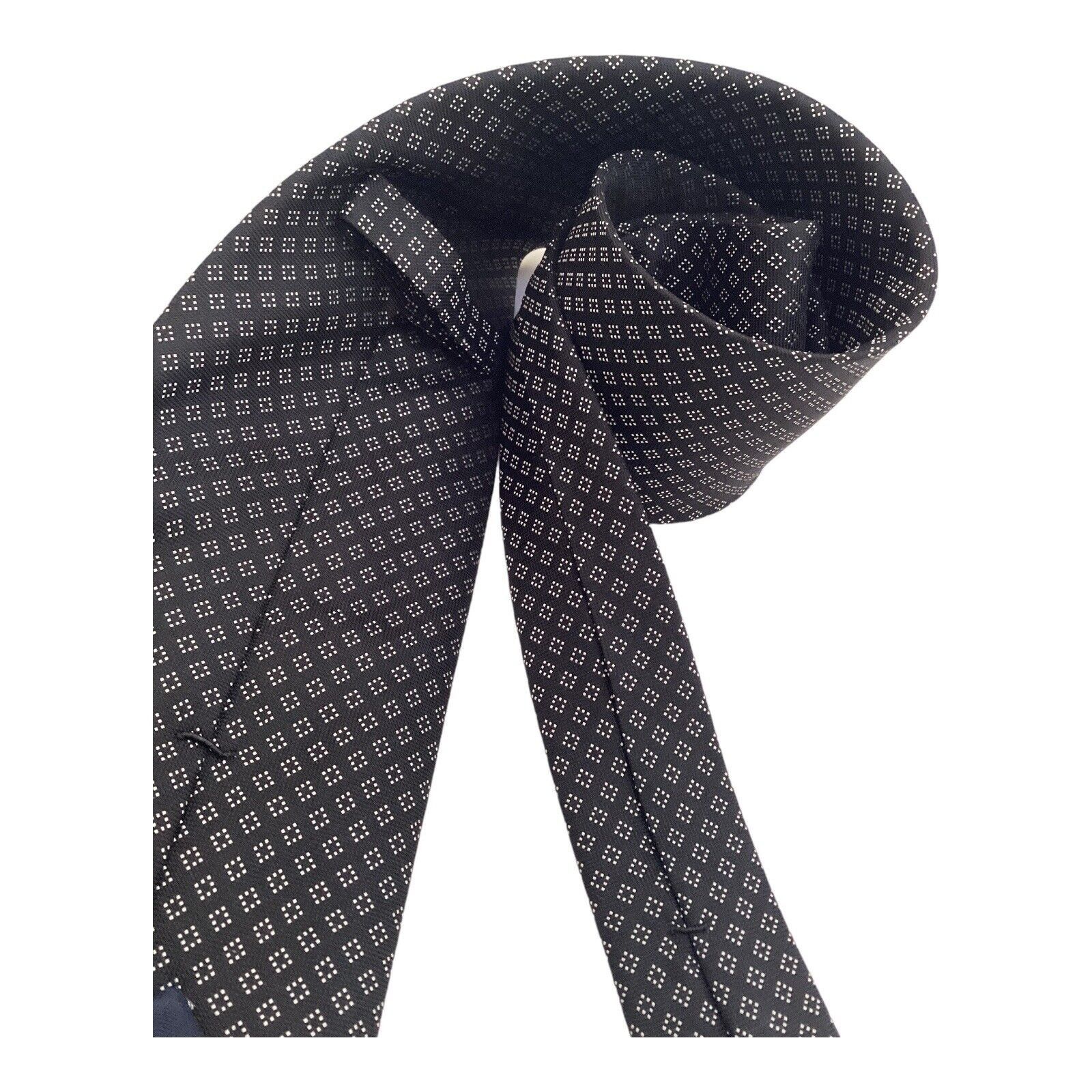 Other HEMLOCK Black Geometric Silk Tie W: 3.5" EX COND Size ONE SIZE - 3 Thumbnail