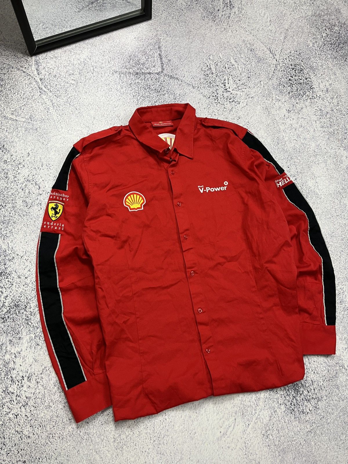 Ferrari Ferrari Scuderia F1 Shell Marlboro Racing Button Up Shirt Size US XXL / EU 58 / 5 - 5 Thumbnail
