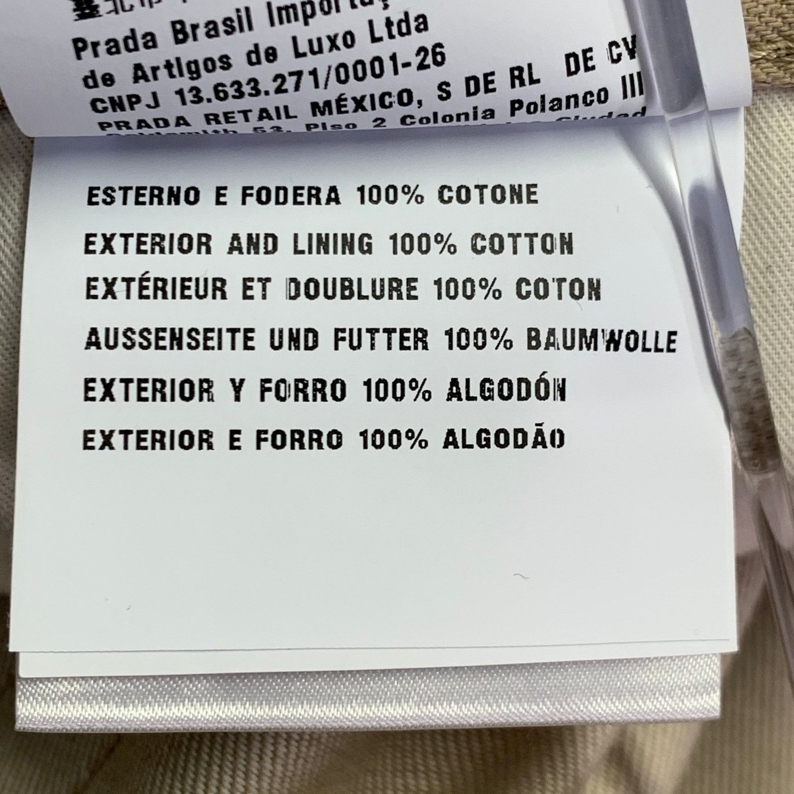 Prada 34 Khaki Twill Cotton Classic Fit Tapered Button Fly Jeans Size US 34 / EU 50 - 11 Thumbnail