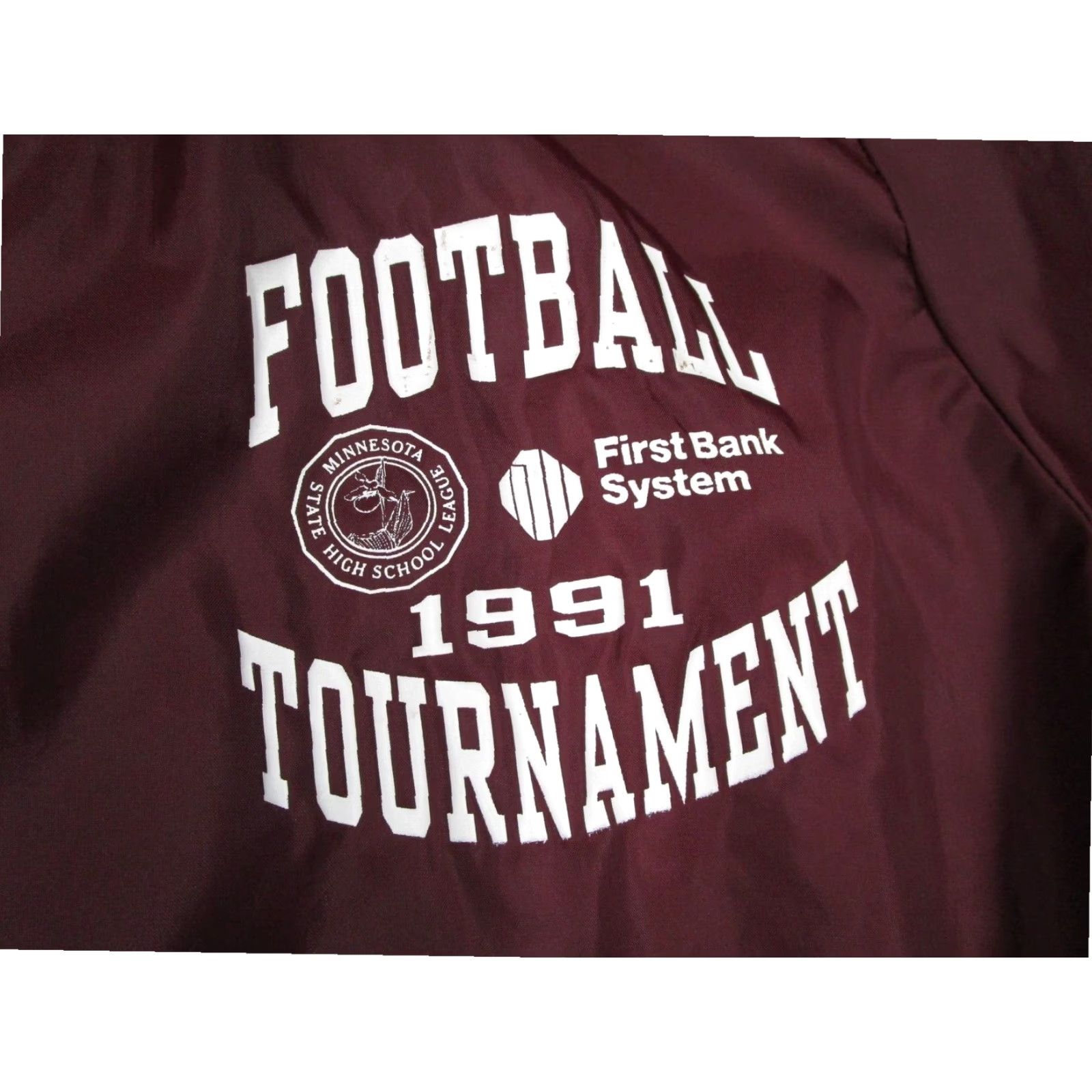 Coach VINTAGE Birdie by Richard A Leslie Mens XL Red Football Coach Jacket 1991 Minnesota Size US XL / EU 56 / 4 - 3 Thumbnail