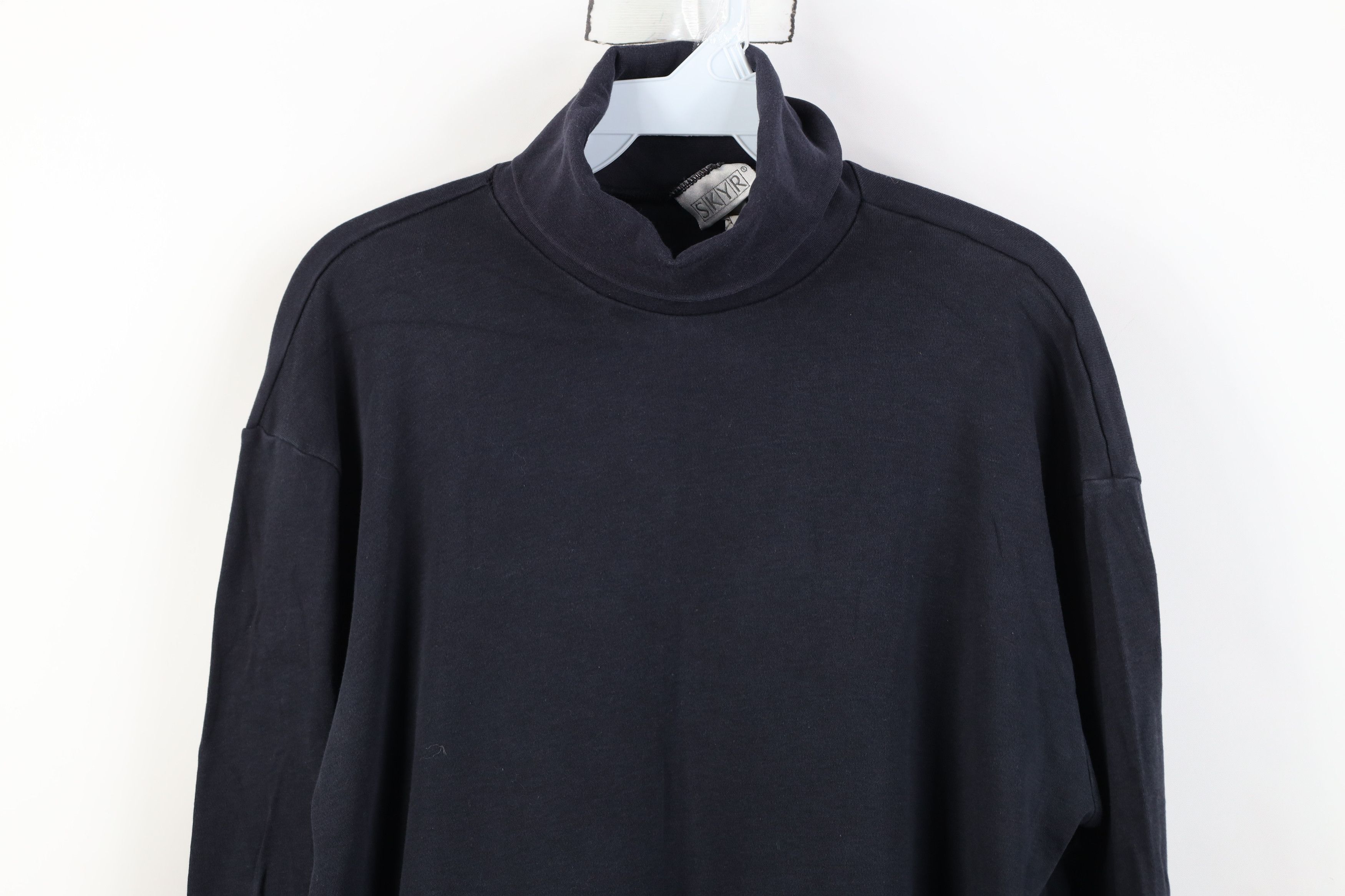 Vintage Vintage 90s Streetwear Long Sleeve Turtleneck T-Shirt USA Size US XL / EU 56 / 4 - 2 Thumbnail