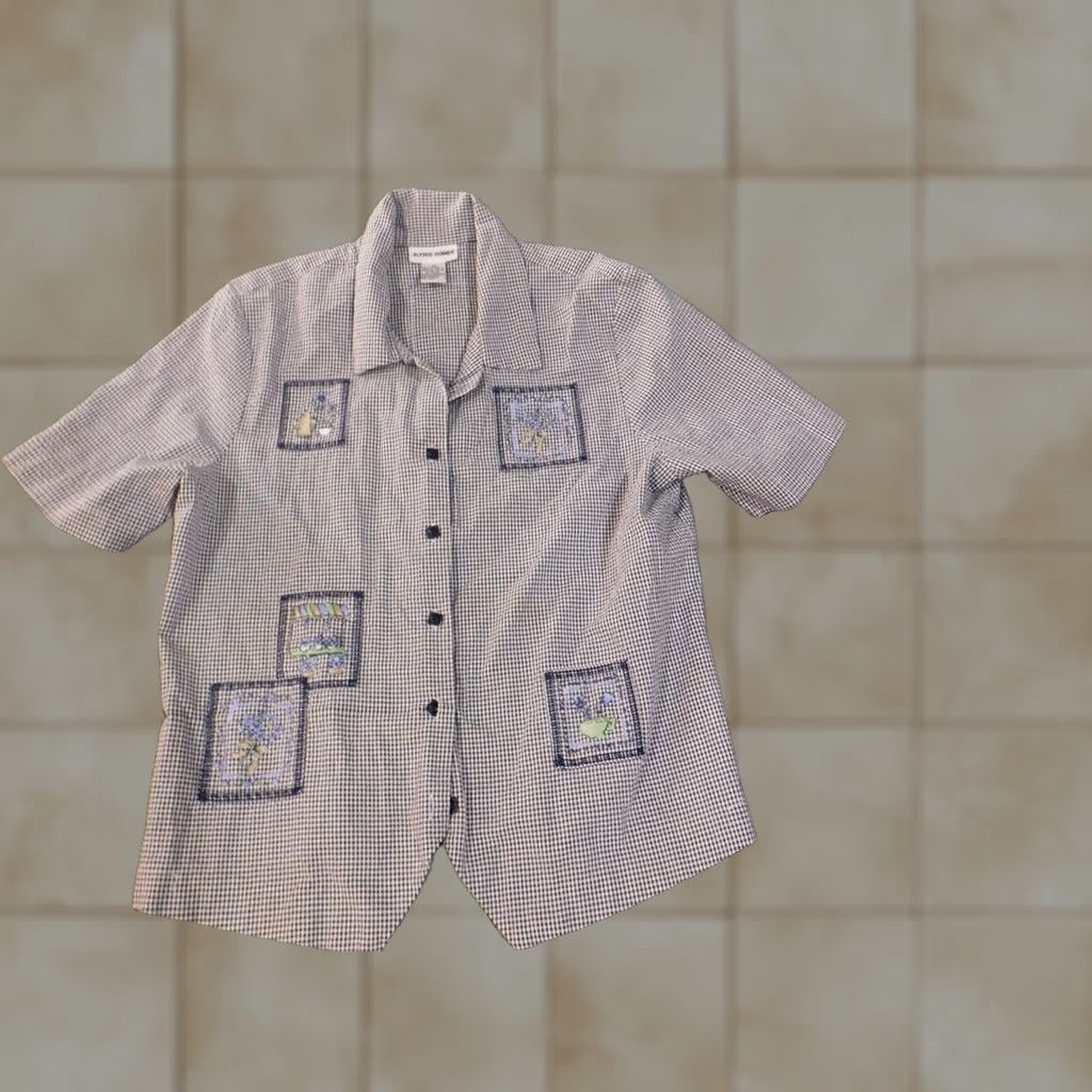 Vintage Alfred Dunner Button-Up Shirt Womens Size XL / US 12-14 / IT 48-50 - 1 Thumbnail