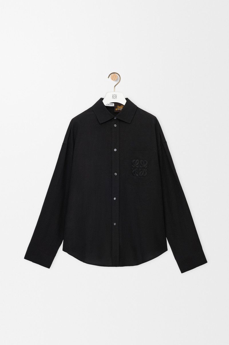 Loewe o1w1db10426 Shirts in Black Size US XL / EU 56 / 4 - 1 Thumbnail