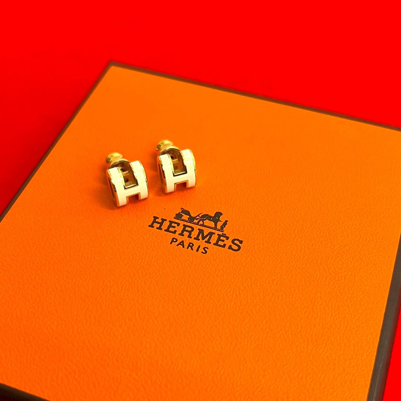 Hermes Hermes Hermes Mini Pop H Earrings Metal Earrings DUTY FREE for USA Size ONE SIZE - 1 Thumbnail