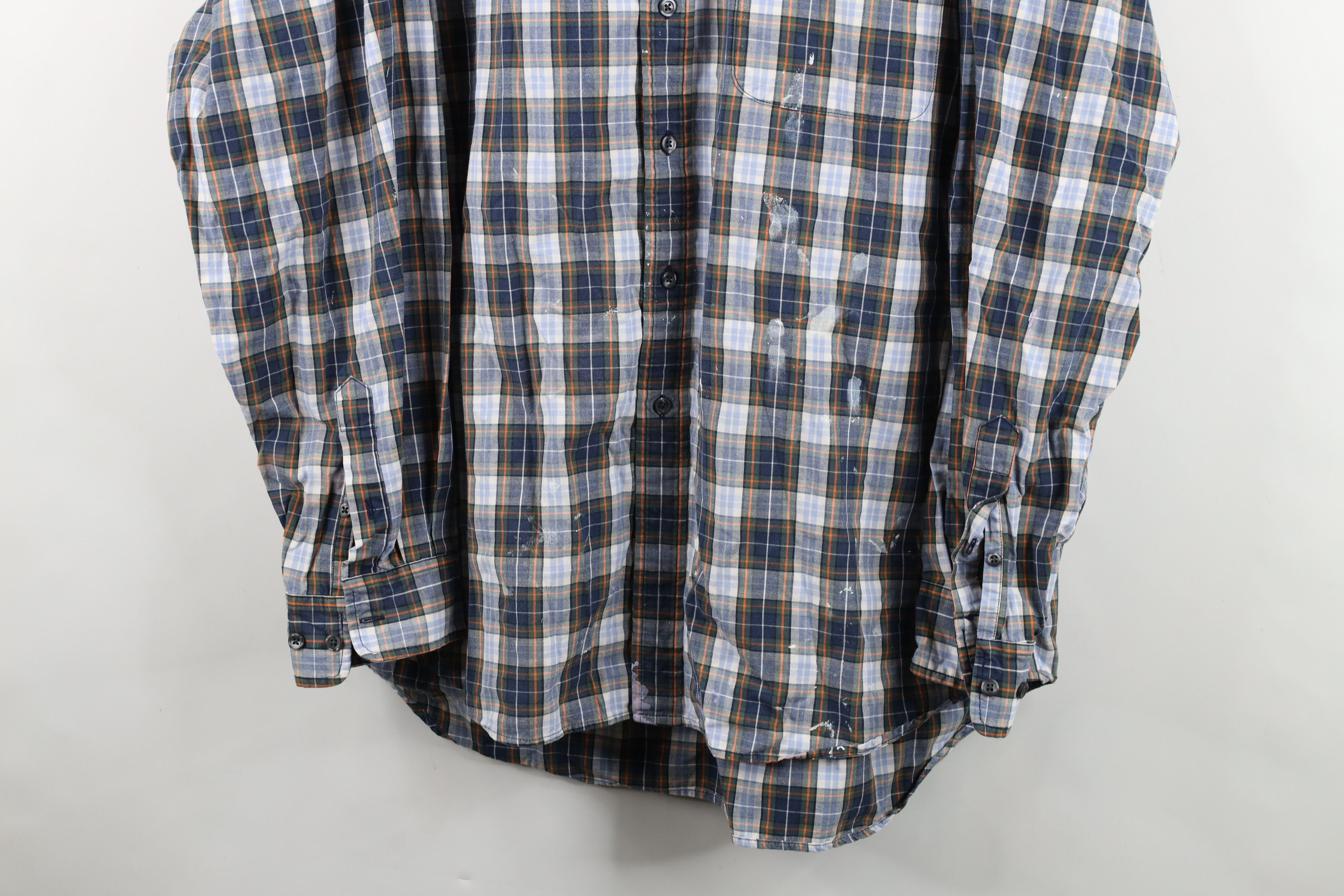 Gap Vintage 90s Gap Heavy Baggy Collared Button Down Shirt Plaid Size US XL / EU 56 / 4 - 3 Thumbnail