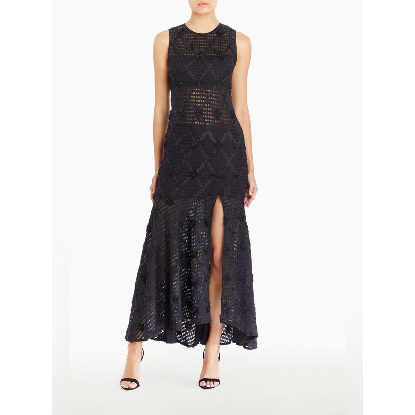 Amanda Uprichard Amanda Uprichard Lauritta Dress Black NWT Sleeveless Lace M Size S / US 4 / IT 40 - 2 Thumbnail