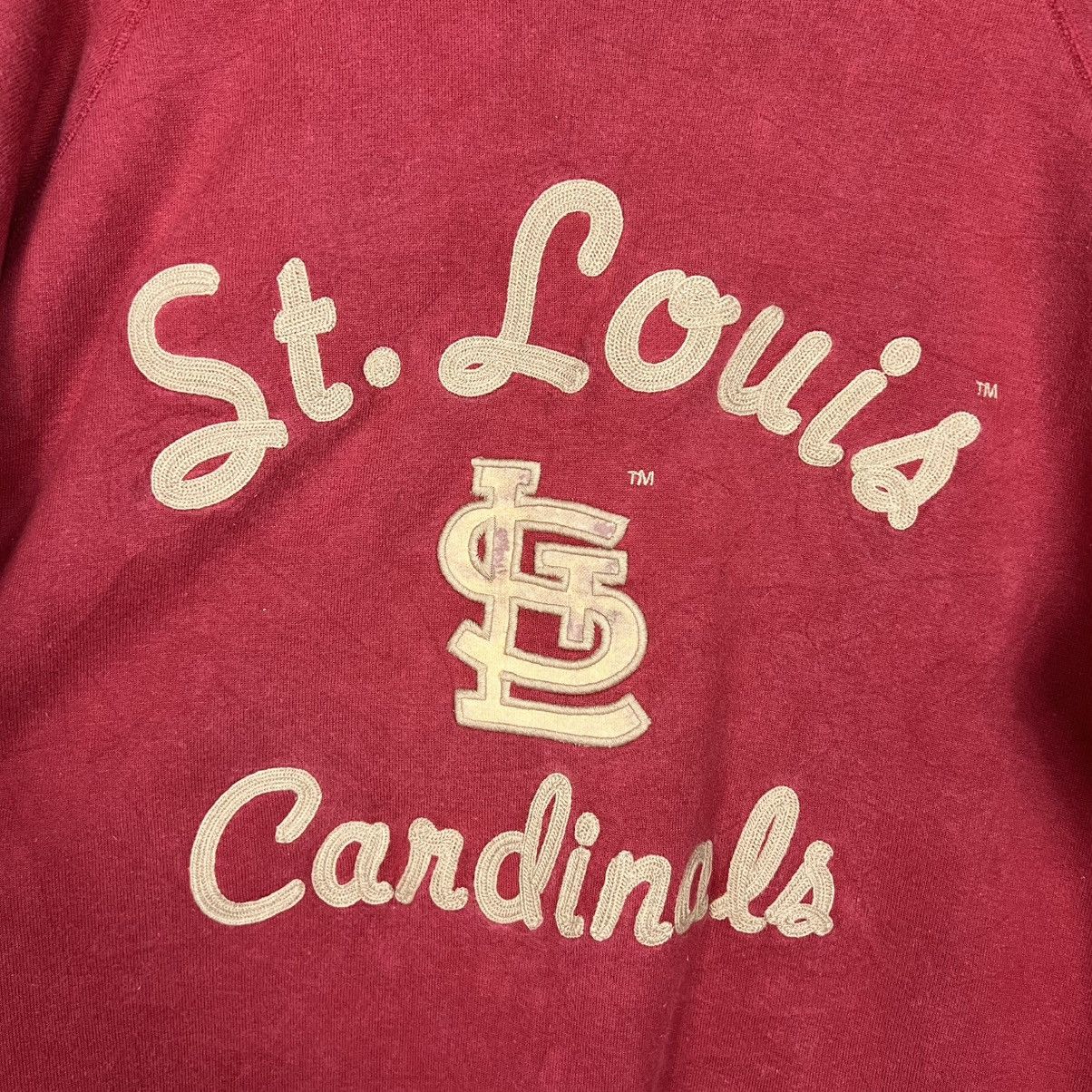 MLB St Louis Cardinals Big Logo Crewneck Sweatshirt #4020-C183 Size US M / EU 48-50 / 2 - 3 Thumbnail