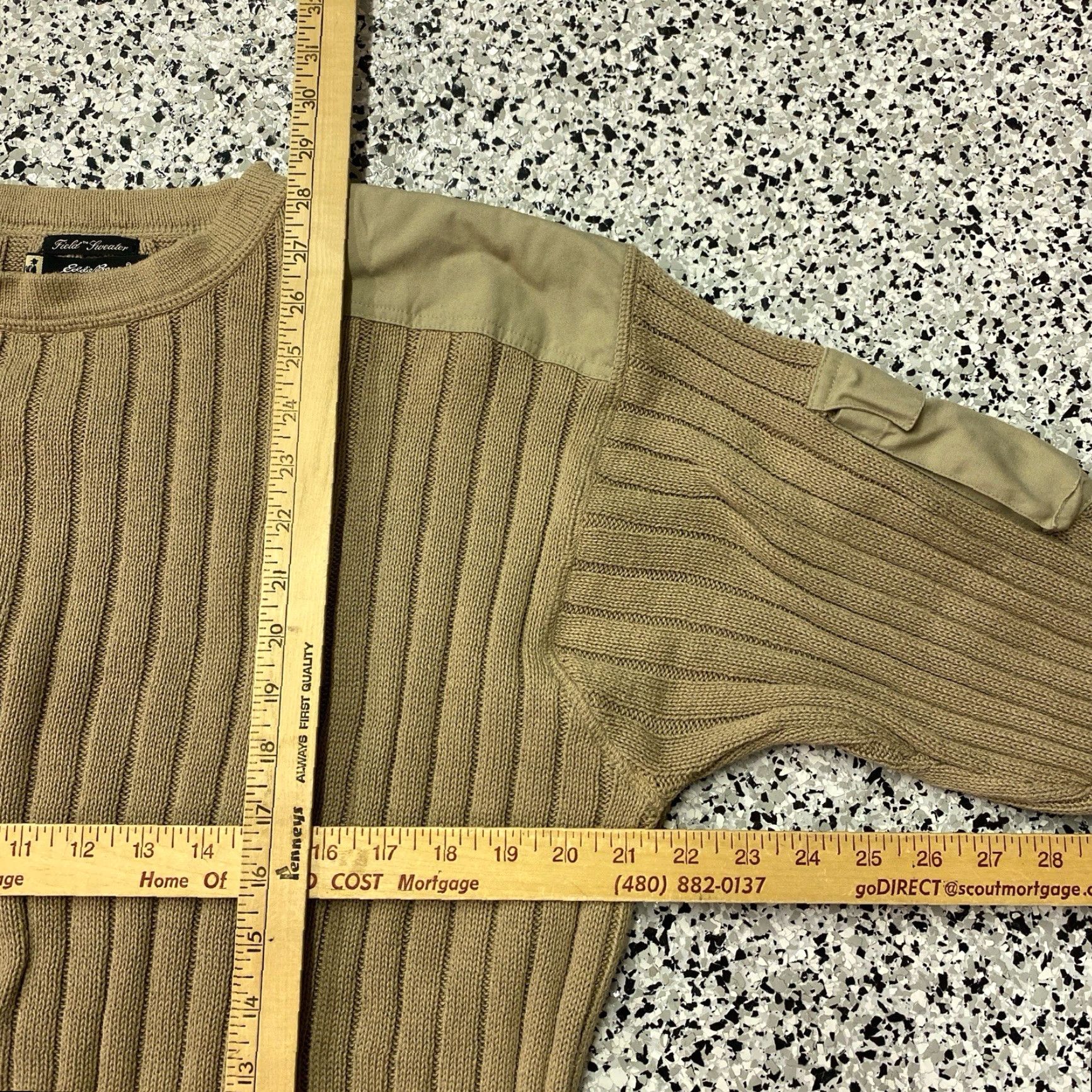 Eddie Bauer VINTAGE Eddie Bauer Sweater Mens M Beige Crewneck Ribbed Pocket Crewneck Knit Lightweight All Seasons Classic Preppy Mens Size US M / EU 48-50 / 2 - 3 Thumbnail