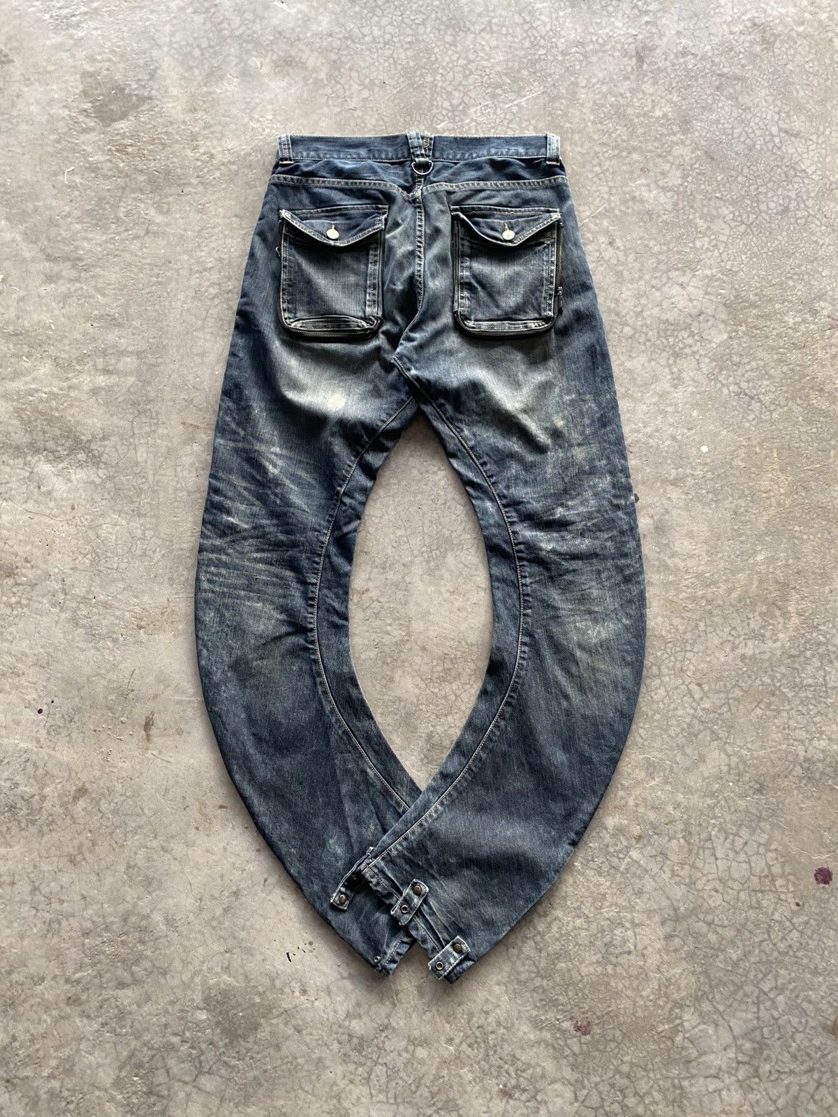 PPFM Vintage PPFM J Curve cut denim Size US 34 / EU 50 - 9 Thumbnail