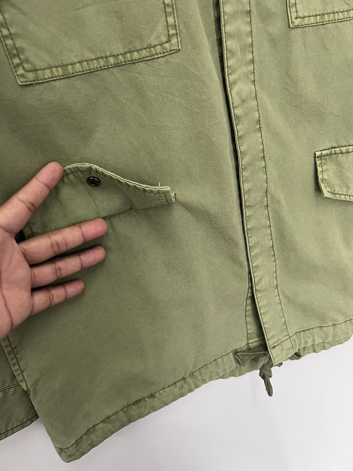 Zara 🔥M-65 🔥 Zara Basic Z1975 Denim Field Jacket - M Size US M / EU 48-50 / 2 - 8 Thumbnail