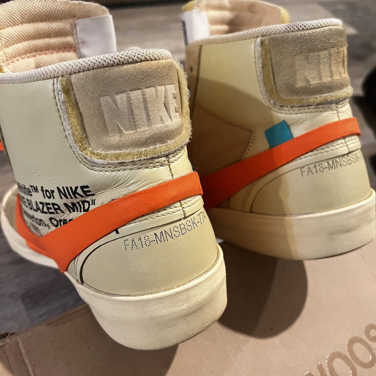 Nike × Off-White Nike Blazer Mid Off-White All Hallow’s Eve Size US 10.5 / EU 43-44 - 16 Thumbnail