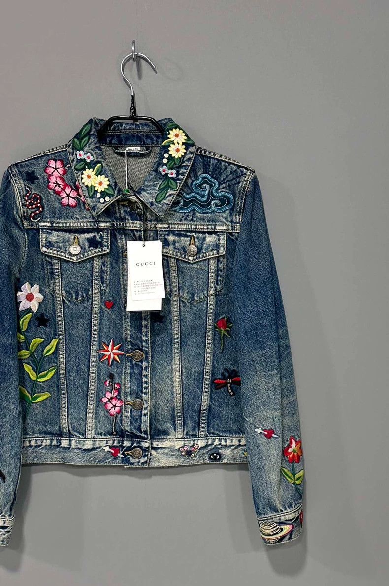 ジャケットその他 GUCCI Embroidered jacket Gucci Logo Embroidered Jacket in Black for Men | Lyst