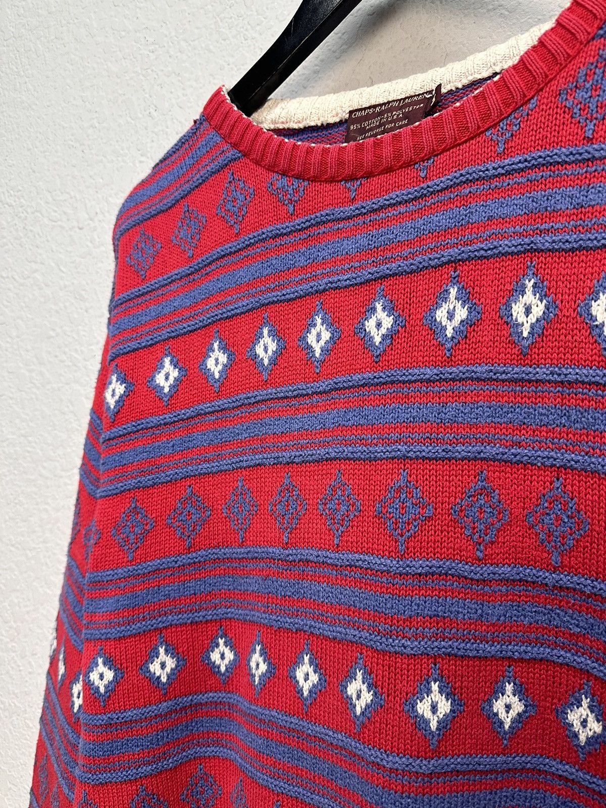 Chaps Ralph Lauren Ralph Lauren vintage knit sweater fair isle 90s preppy style Size US M / EU 48-50 / 2 - 6 Thumbnail