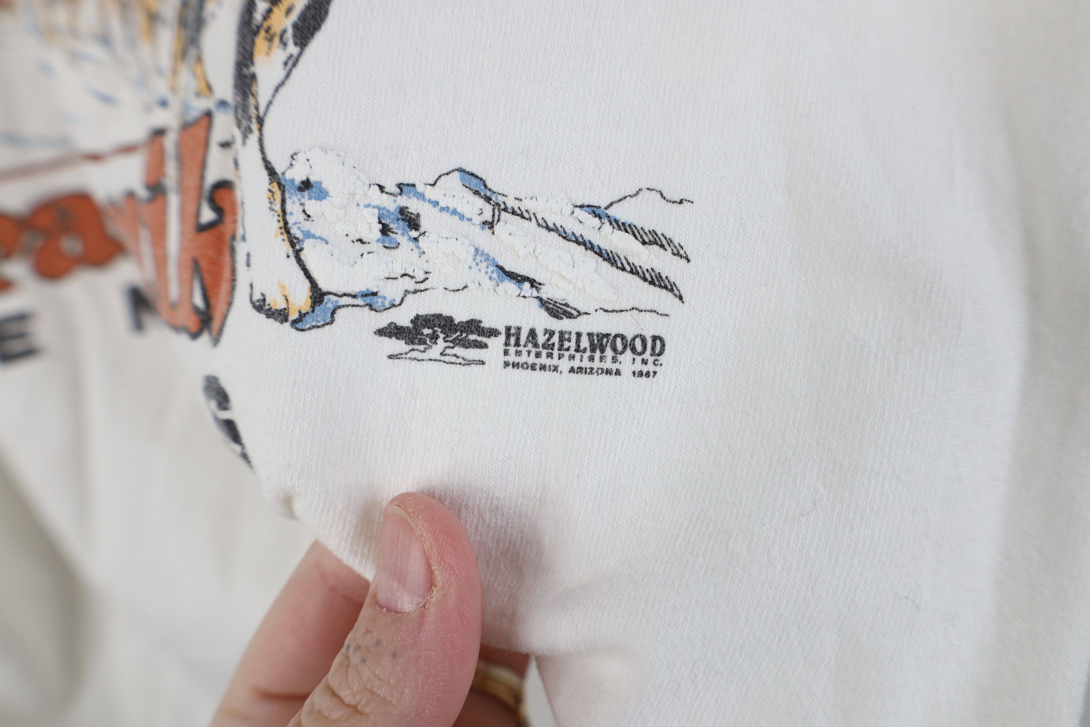 Vintage Vintage 90s Kennels Dog Sledding Race T-Shirt White USA Size US L / EU 52-54 / 3 - 11 Thumbnail