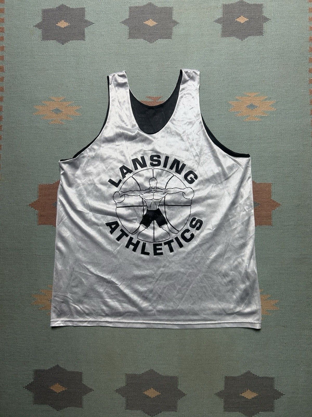Vintage Vtg reversible basketball jersey Lansing athleti Michigan XL Size US XL / EU 56 / 4 - 1 Thumbnail