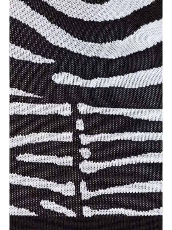 Balmain o1s1wg111225 Zebra Print Cardigan in Black/White Size XL / US 12-14 / IT 48-50 - 5 Thumbnail