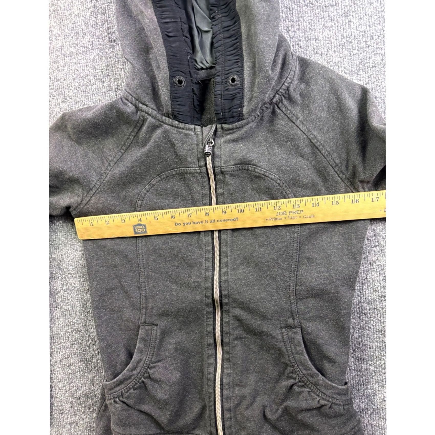 Lululemon Lululemon Scuba Full Zip Hoodie Womens Size 6 Gray Heathered Thumbholes 62555 Size M / US 6-8 / IT 42-44 - 3 Thumbnail