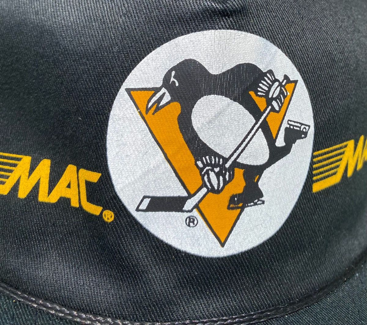 Vintage 80’s Pittsburgh Penguins NHL Mac Tools Rope Snapback Hat Size ONE SIZE - 4 Thumbnail