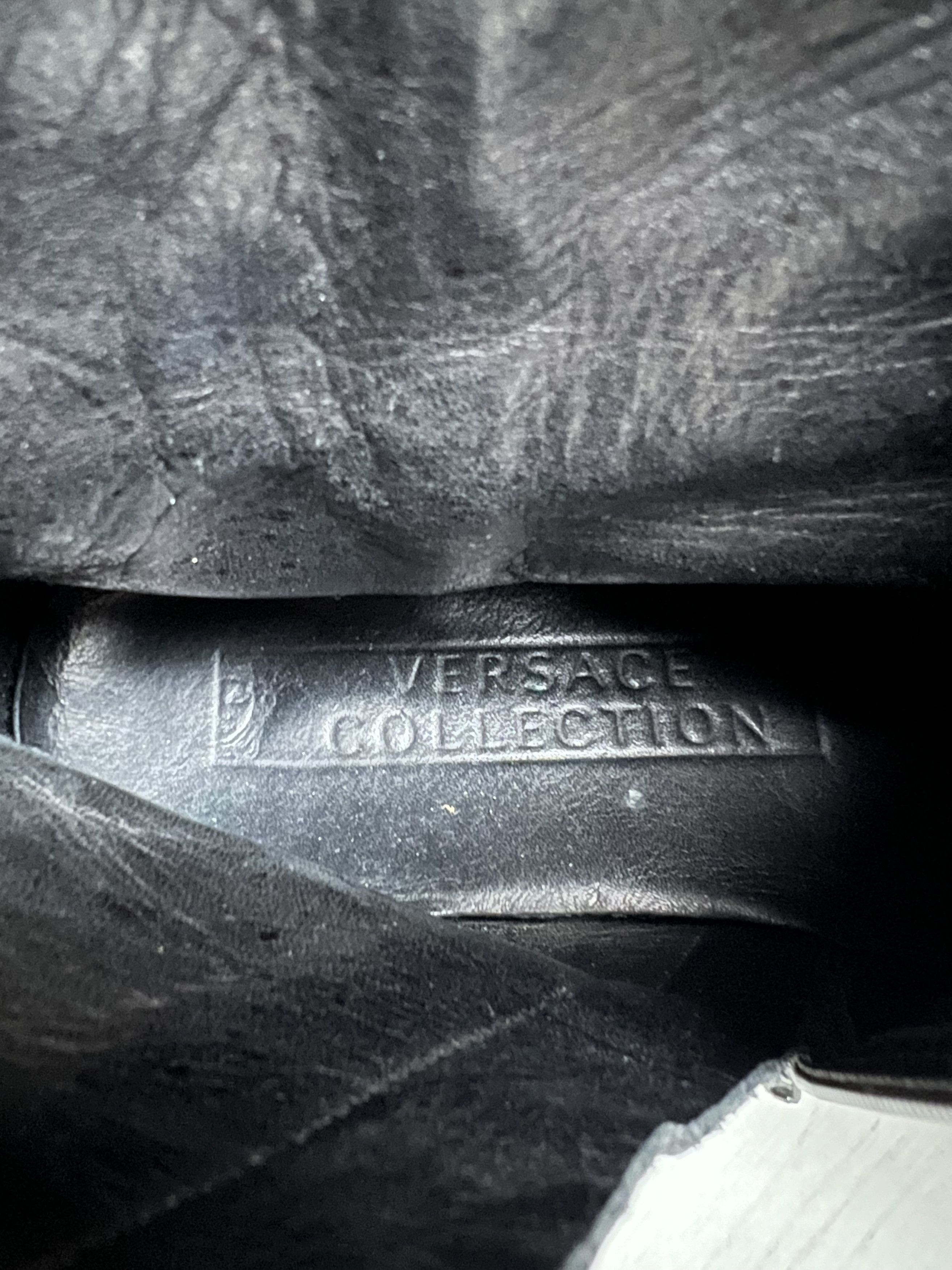 Versace VERSACE MEDUSA LOGO LEATHER ZIP WESTERN OXFORD BOOTS Size US 7 / EU 40 - 8 Thumbnail