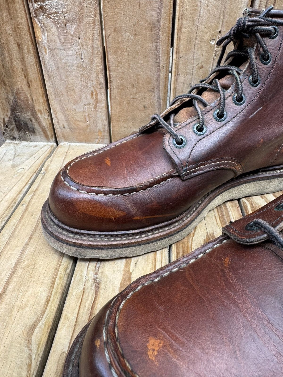Red Wing Red Wing 1907 Copper Rough Brown Boots UK 7.5 D | EUR 41.5 Size US 8.5 / EU 41-42 - 18 Thumbnail