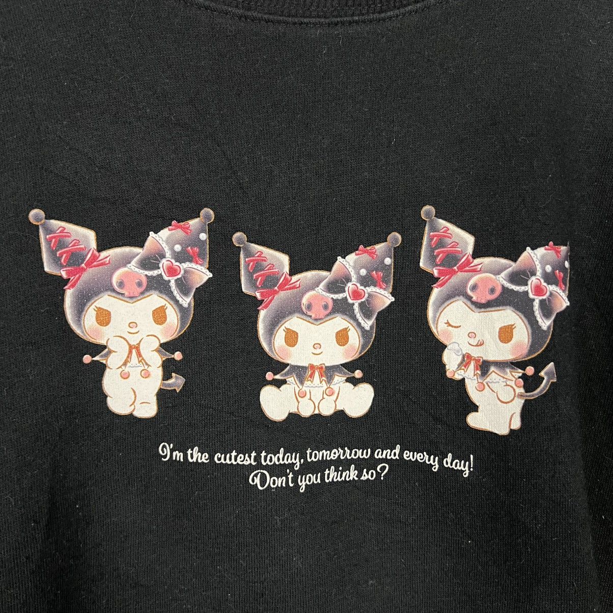 Japanese Brand KUROMI Graphic Big Logo Crewneck Sweatshirt #3951-C180 Size US L / EU 52-54 / 3 - 5 Thumbnail