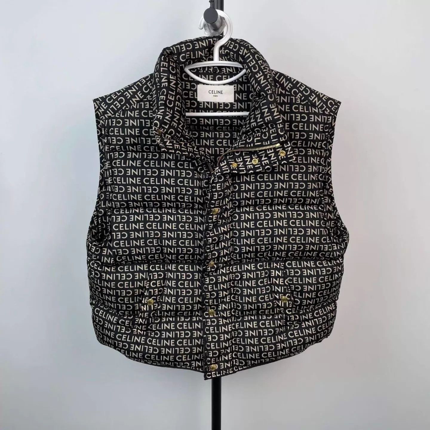 Celine Celine logo print vest Size S / US 4 / IT 40 - 1 Thumbnail
