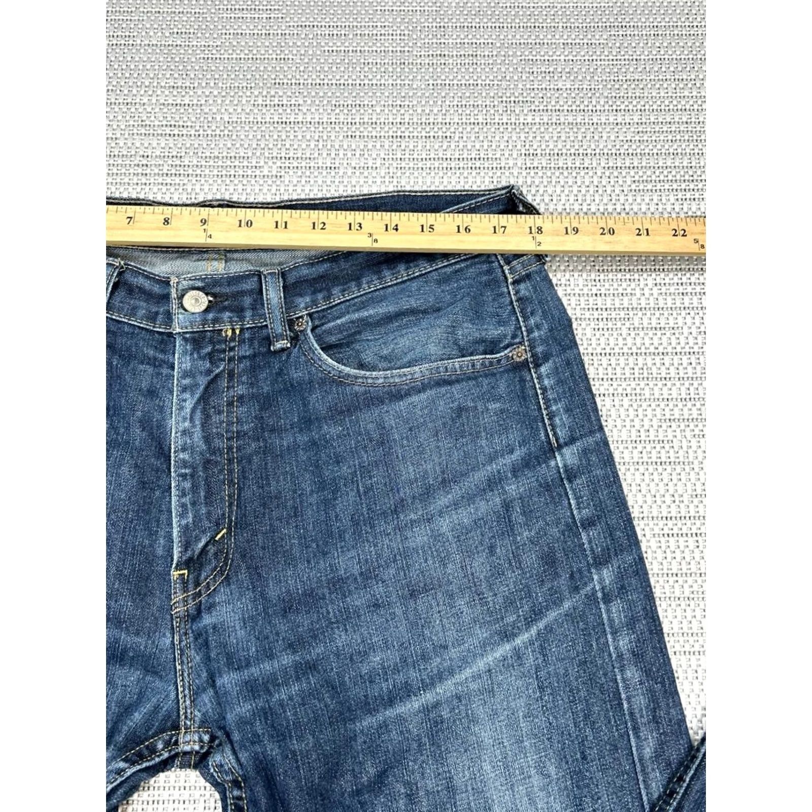 Levi's Levi's 505 Jeans Women 36 Blue Denim Mid Rise Straight 36x31 Cotton Logo Button Zipper Vintage No Size 25" / US 0 / IT 36 - 6 Thumbnail