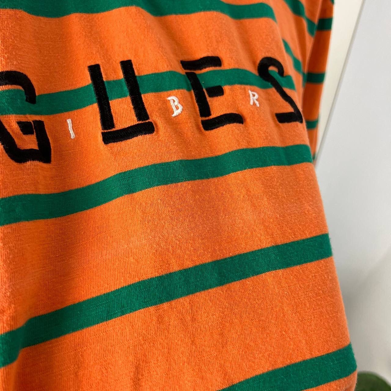 Guess Boxy Fit Guess J Balvin Striped Big Embroidered Logo Y2K Size US M / EU 48-50 / 2 - 5 Thumbnail