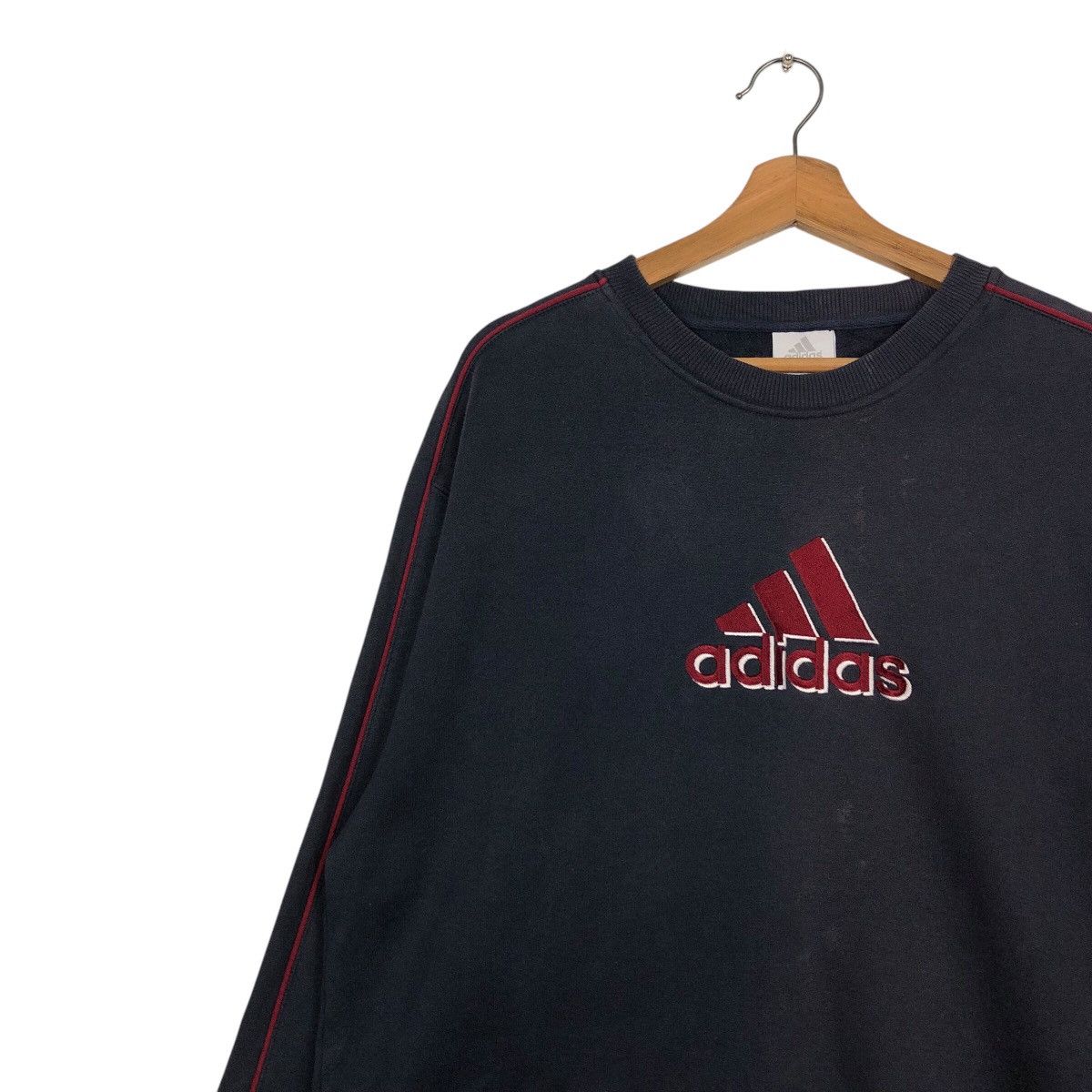 Adidas 📌Vintage Adidas Sweatshirt Big Logo Design Size US L / EU 52-54 / 3 - 8 Thumbnail