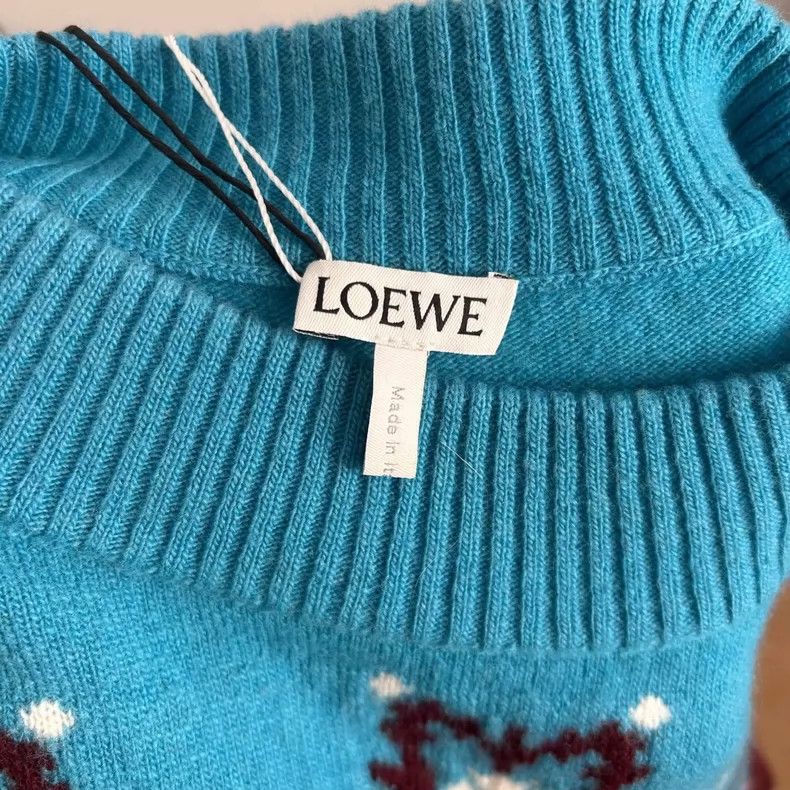 Loewe Loewe Colorful round neck cashmere sweater Size M / US 6-8 / IT 42-44 - 4 Thumbnail