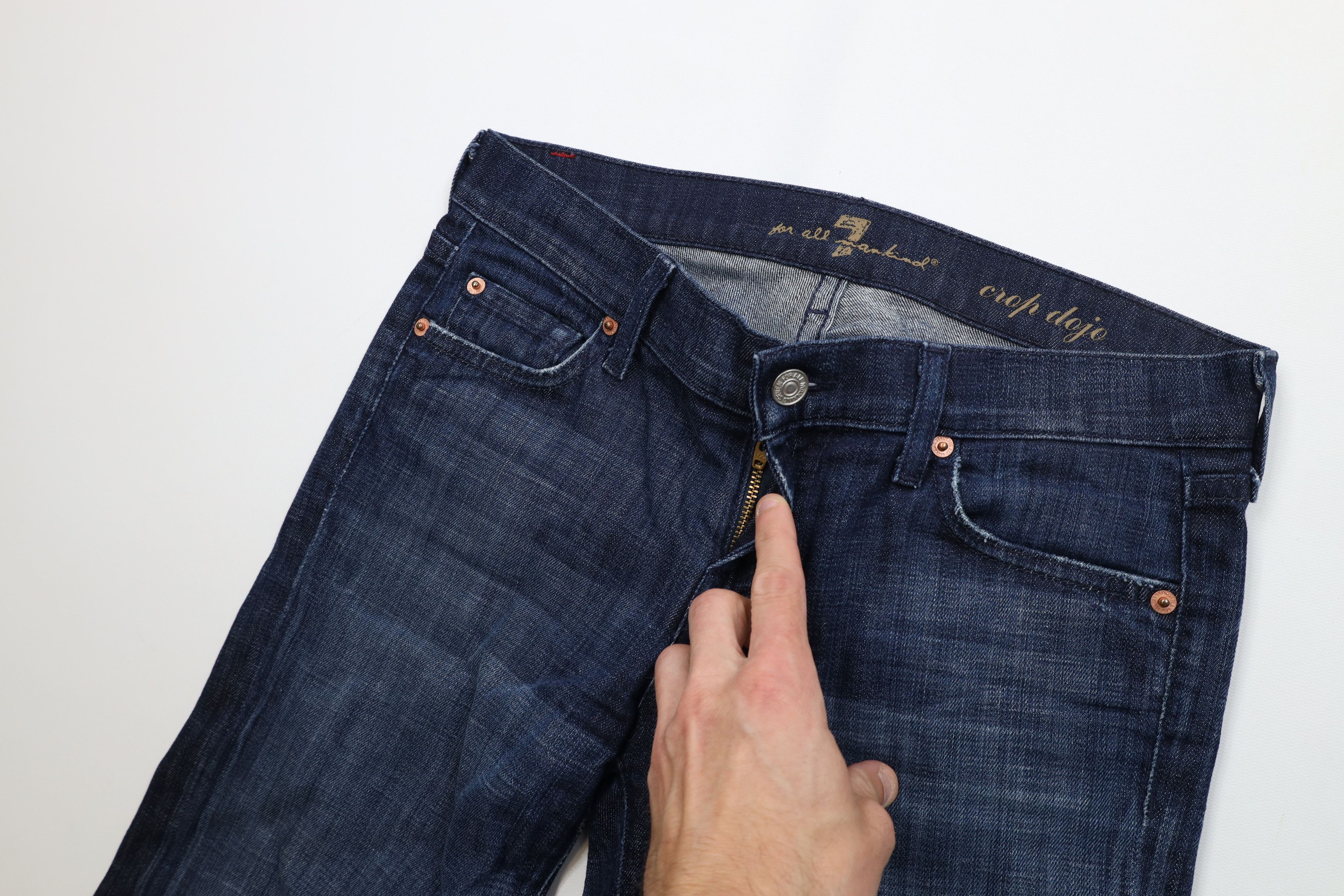 7 For All Mankind 7 For All Mankind 7FAM Dojo Stretch Denim Capris Jeans USA Size 27" / US 4 / IT 40 - 6 Thumbnail