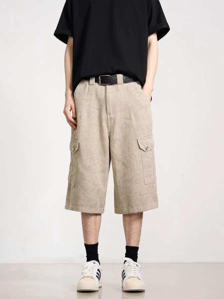Japanese Brand × Vintage Baggy cargo shorts with casual pocket design Size US 32 / EU 48 - 4 Thumbnail