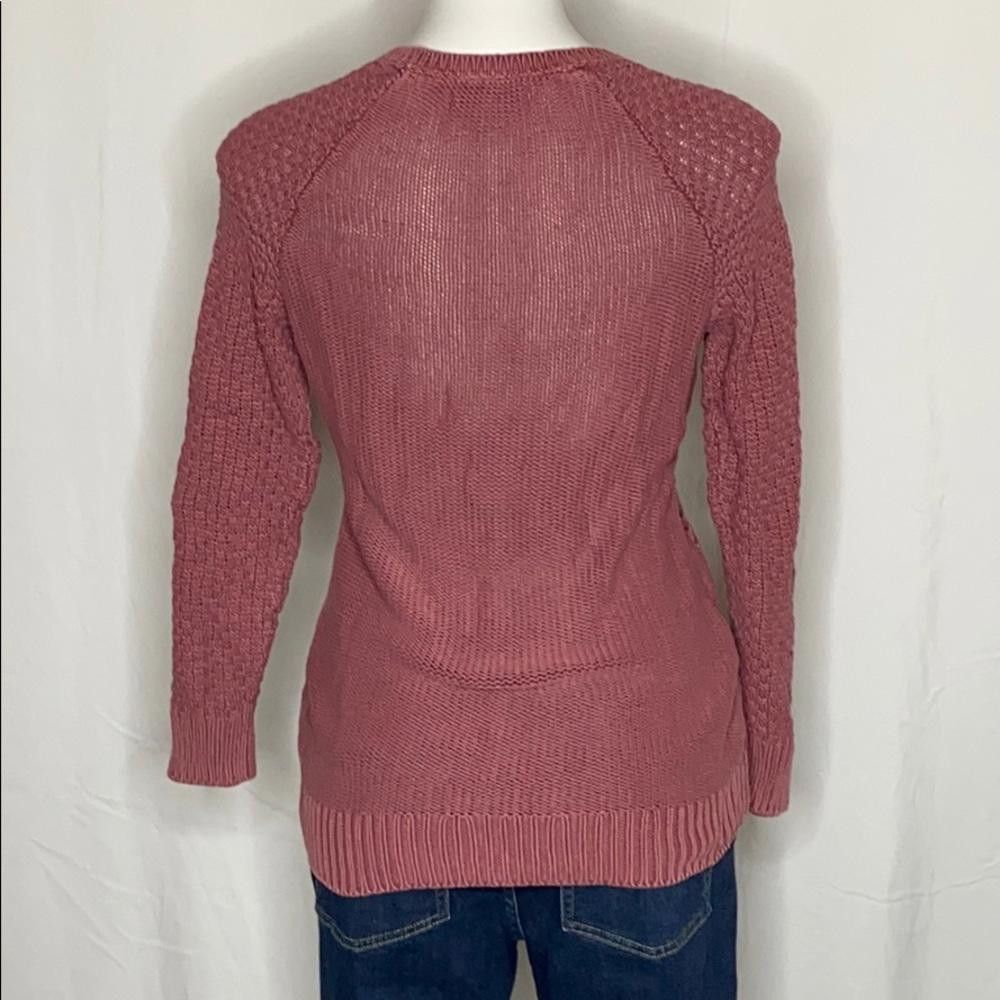 Designer Ruff Hewn Cable-knit Sweater Mauve / Pink, Small Size S / US 4 / IT 40 - 4 Thumbnail