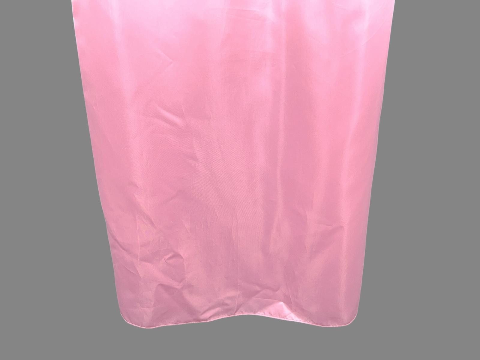 Designer 80s Pink Peplum Satin Prom Dress Barbiecore Size M / US 6-8 / IT 42-44 - 7 Thumbnail