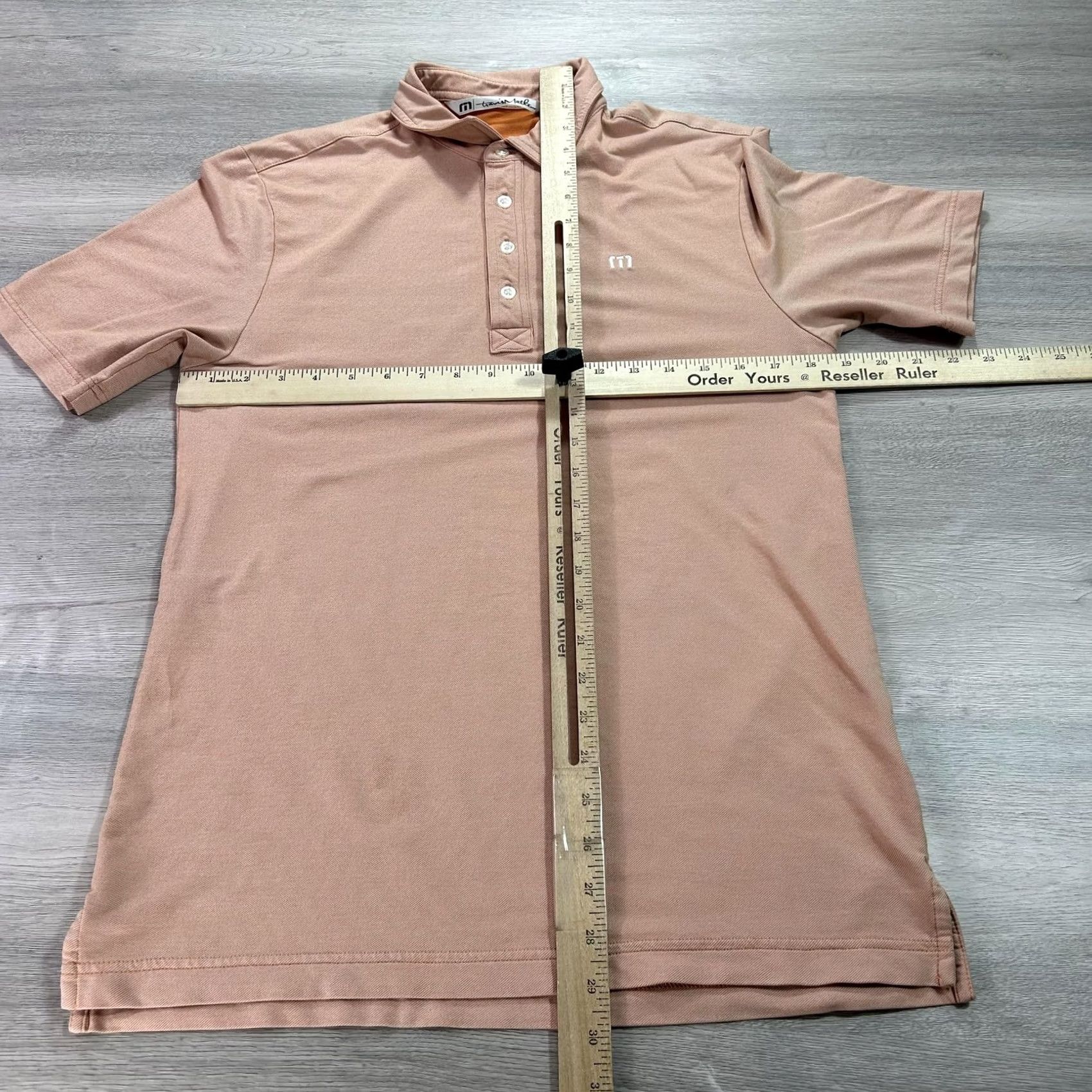 TravisMathew Travis Mathew Polo Shirt Mens Large Pink Stretch Golf Short Sleeve Shirt Size US S / EU 44-46 / 1 - 7 Thumbnail