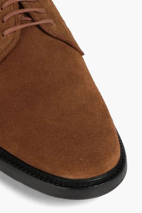 Officine Generale o1mle1025 Kim Suede Derby Shoes in Brown Size US 10 / EU 43 - 4 Thumbnail