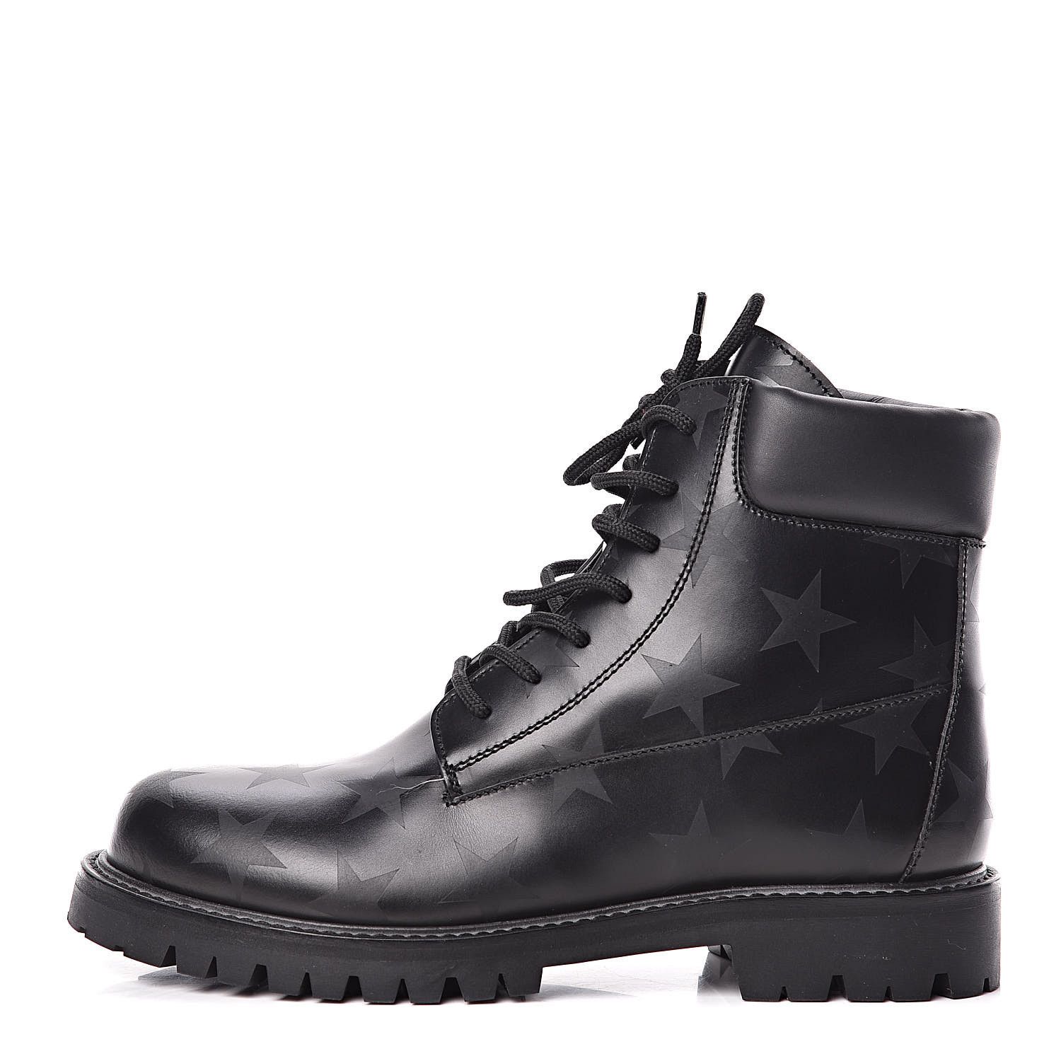 Valentino Valentino Garavani Calfskin Hologram Star Combat Boots Men Size US 11 / EU 44 - 1 Thumbnail