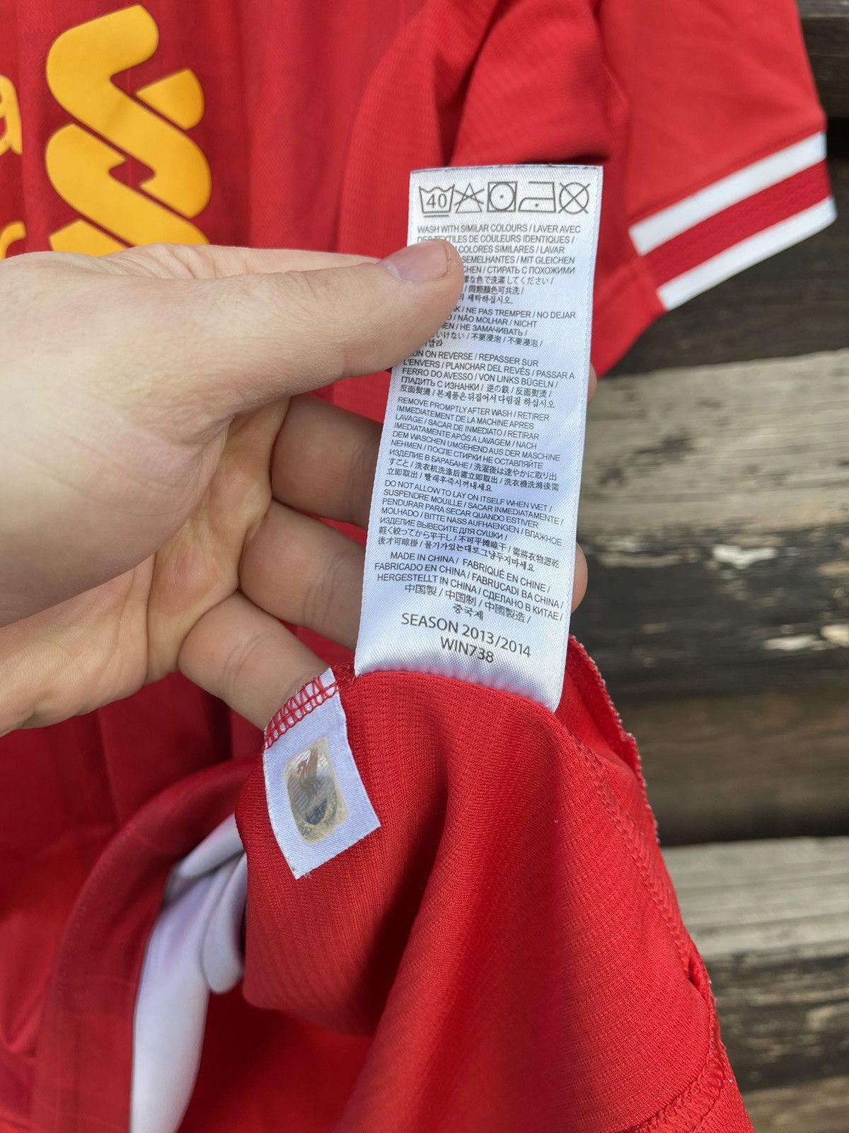 Warrior 2013 Warrior Liverpool red soccer jersey Size US XL / EU 56 / 4 - 10 Thumbnail