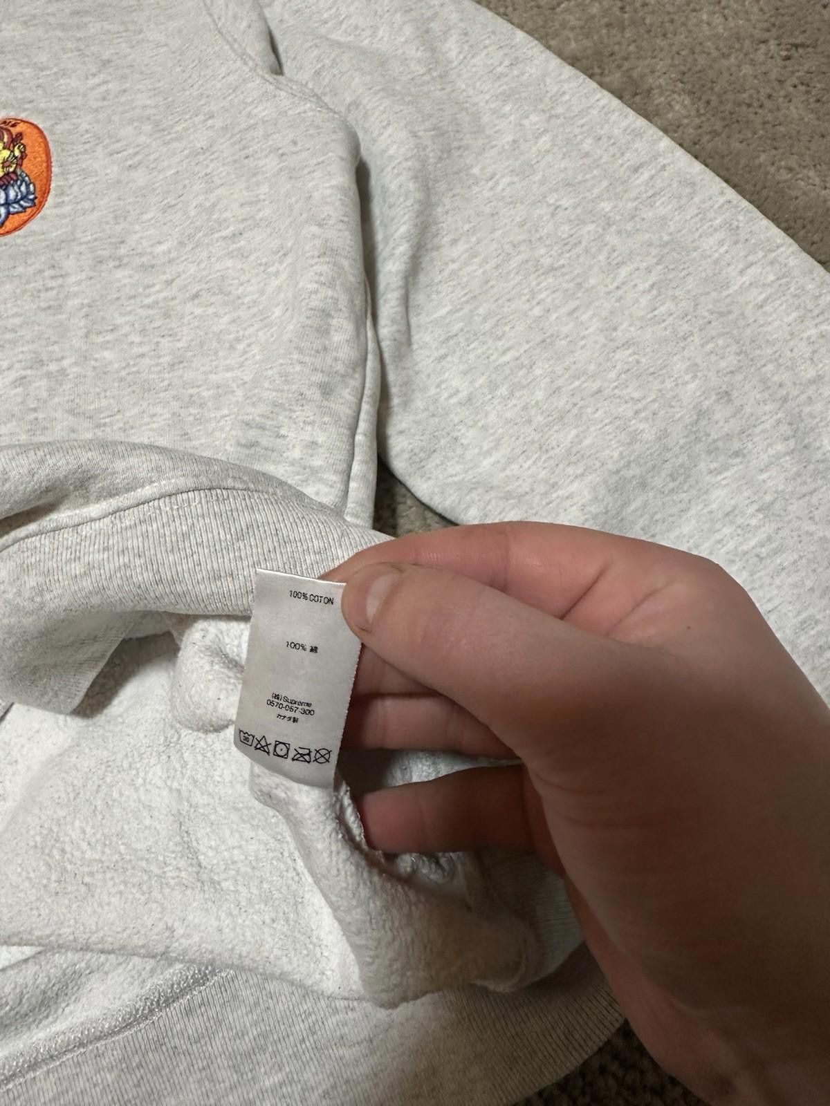 Supreme Supreme Ganesh Crewneck SS18 Ash Grey Sz M Size US M / EU 48-50 / 2 - 11 Thumbnail