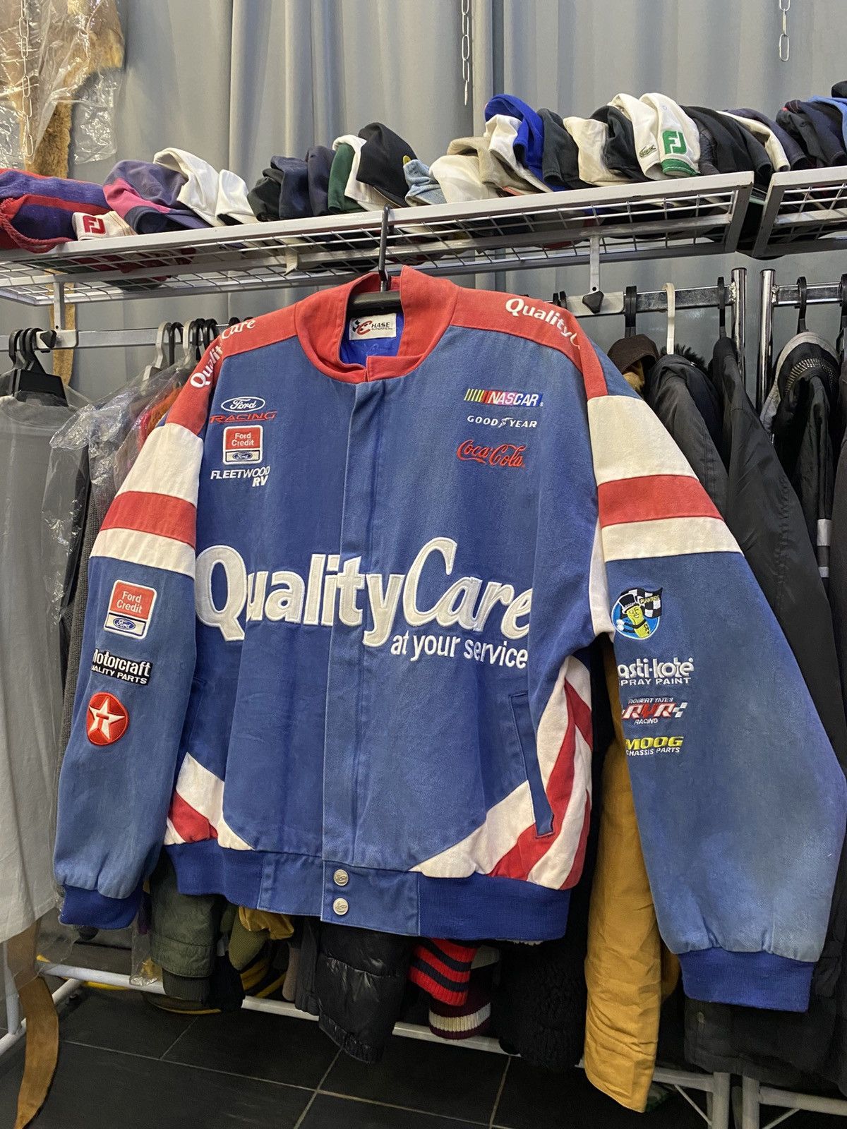 NASCAR OFFER ME NOW ‼️VTG NASCAR Racing Jacket Ford 🔥 Size US XL / EU 56 / 4 - 1 Thumbnail