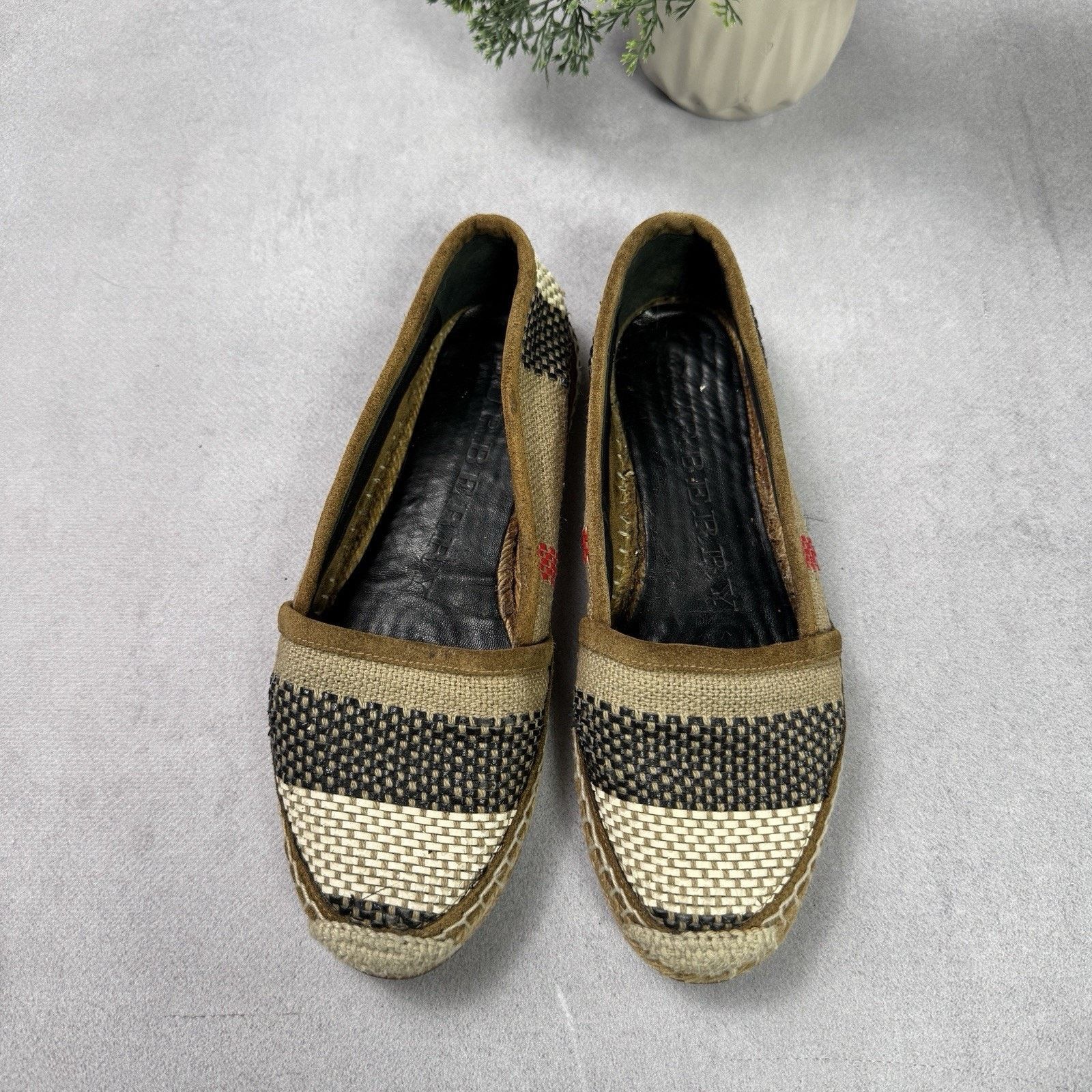 Burberry Burberry Espadrille Womens Check Size 35 US 5 Size US 5 / IT 35 - 22 Thumbnail