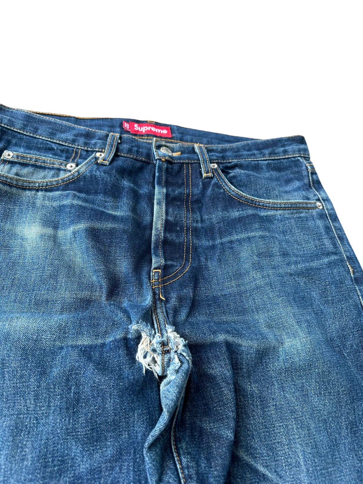 Supreme Supreme rusty wash selvedge denim jeans Size US 32 / EU 48 - 6 Thumbnail