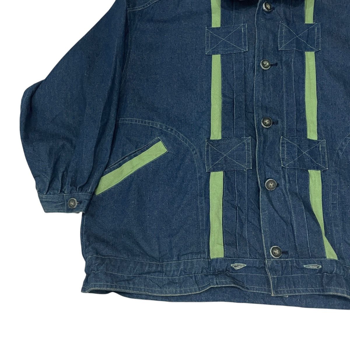 Japanese Brand Vintage Non Stop Japan Denim Jacket Size US XL / EU 56 / 4 - 3 Thumbnail